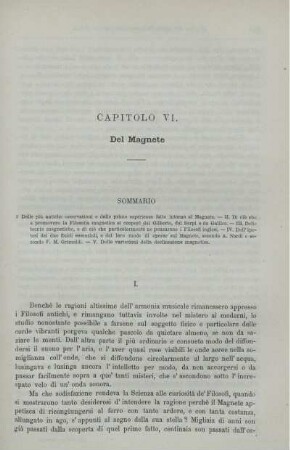 Capitolo VI. Del Magnete.