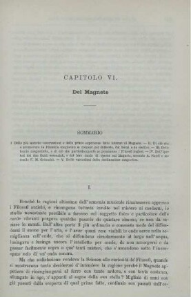 Capitolo VI. Del Magnete.