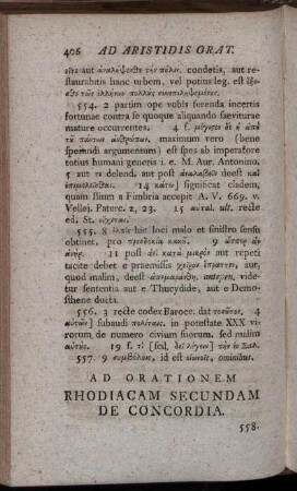Ad Orationem Rhodiacam Secundam De Concordia.