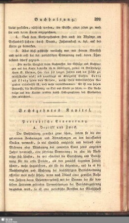 Sechszehntes Kapitel. Periodische Erneuerung