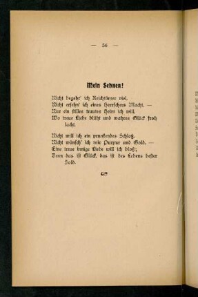 56, Mein Sehnen!