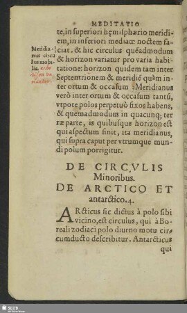 De Circulis Minoribus. De Arctico Et antarctico