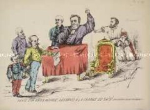 Vente d'un vieux Meuble - Karikatur eventuell auf die Pariser Kommune