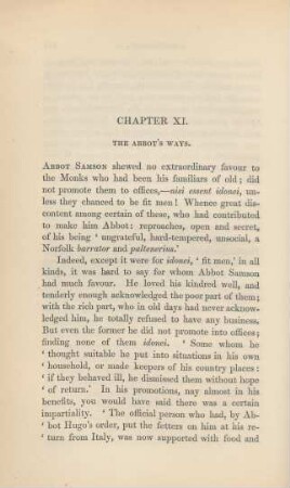 Chapter XI. The Abbot's Ways