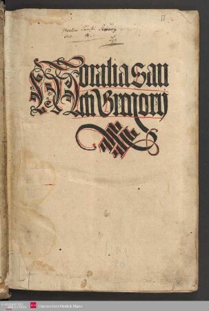 Moralia Sancti Gregorij
