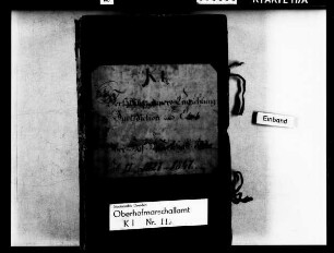 Etat des Oberhofmarschallamts