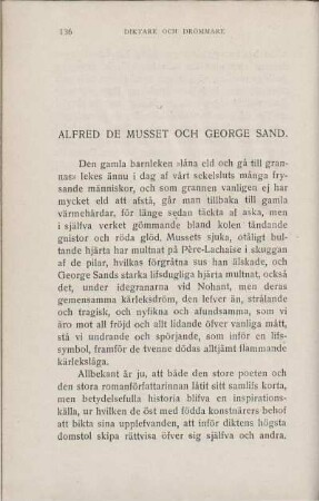 Alfred De Musset Och George Sand.
