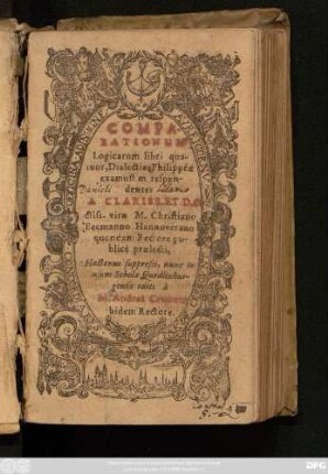 Comparationum Logicarum libri quatuor, Dialectice Philippeae examuss