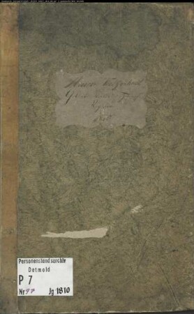 Zivilstandsregister der Munizipalität Freckenhorst (GHT 1810). (Gemeinde: Freckenhorst, Kreis Warendorf)