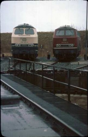 Bw Crailsheim Drehscheibe 2 Lok 218 403 Lok 215 100