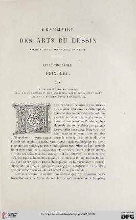 21: Grammaire des arts du dessin, 3, Peinture, 14-15 : architecture, sculpture, peinture