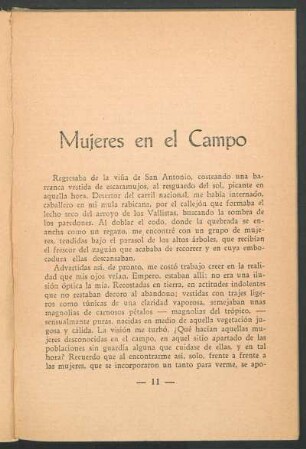 Mujeres en el campo