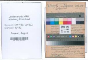 Entnazifizierung August Bonjean , geb. 18.03.1895 ()