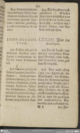 LXXXV. De Castitate