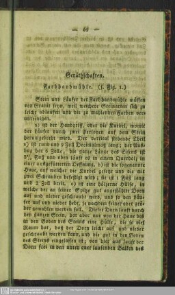 Geräthschaften