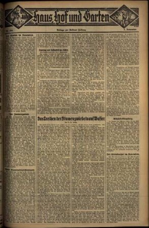 Dritte Ausgabe vom Samstag, den 01. November 1930.