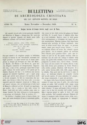 Nr. 6 (Novembre e Decembre 1868)