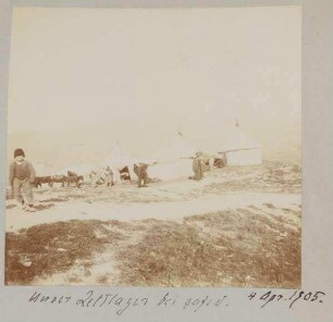 4. April 1905. Unser Zeltlager bei safed.
