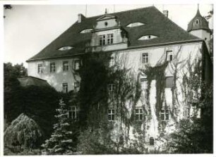 Zschorna, Ansicht des Wasserschlosses von Südwesten