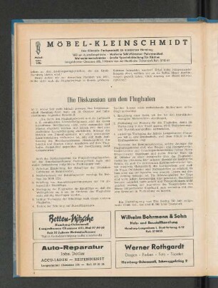 Die Diskussion um den Flughafen
