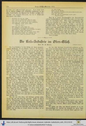 Die Kali-Industrie im Ober-Elsaß.