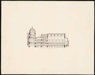 Neue Synagoge, Berlin: Schnitt