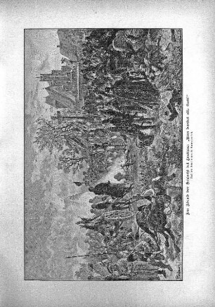 Am Abend der Schlacht bei Leuthen: "Nun danket alle Gott!". Nach dem Gemälde von W. Camphausen