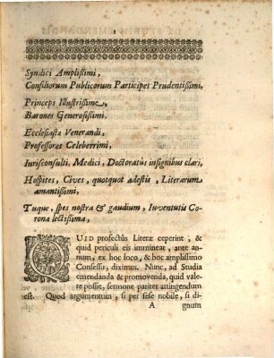 De Studiis Emendandis et Promovendis Oratio Academica : Dicta est statis Academiæ Genevensis Solennibus, die XIX. Maii, ann. M.DCC. IV