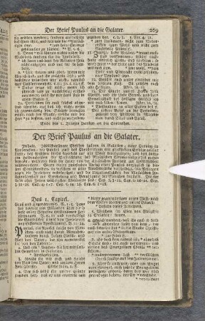 Der Brief Paulus an die Galater.