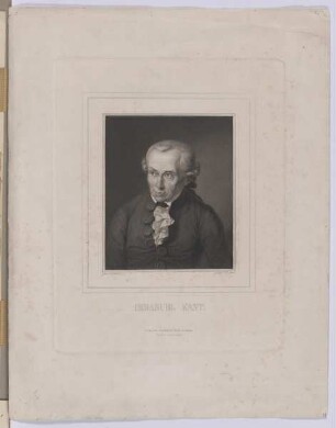 Bildnis des Immanuel KantBildnis Immanuel Kant