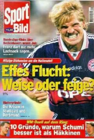 Sportzeitschrift "Sport Bild" (Zeitungskiosk 1998)