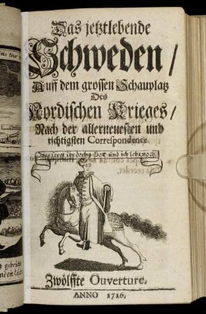 Zwölffte Ouverture. Anno 1716.