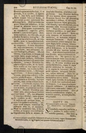 710-720, Caput XII - XXII