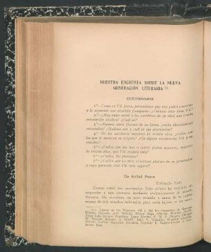 Nuestra encuesta sobre la nueva generación literaria
