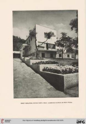 Ein Landhaus in Prag-Troja: eine Arbeit der Architekten Mühlstein u. Fürth, Prag