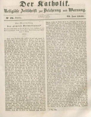 345-348 Zur Beurtheilung der "letzten Hermesianer" : Schluss