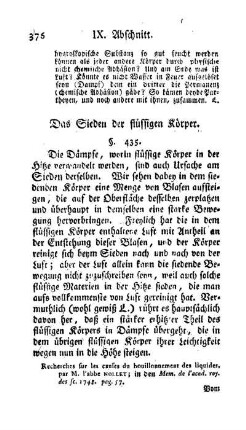 Das Sieden der flüssigen Körper