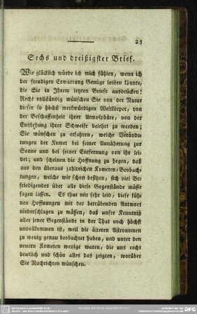 Sechs und dreißigster Brief