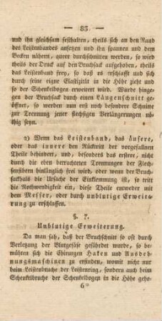 §. 7. Unblutige Erweiterung