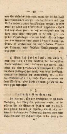 §. 7. Unblutige Erweiterung