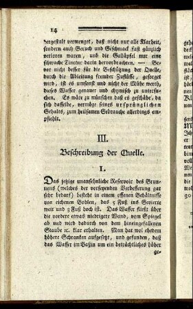 III. Beschreibung der Quelle.