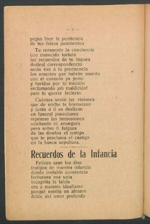 Recuerdos de la infancia