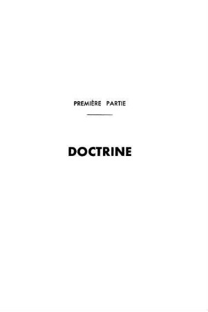 247-360, Première partie: Doctrine