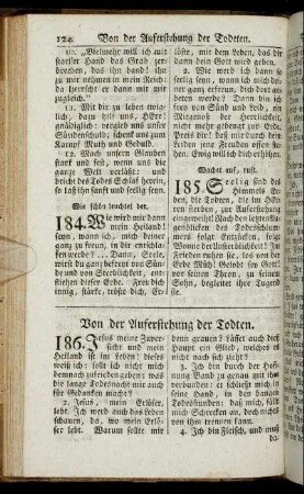 Von der Auferstehung der Todten. - Abendlieder.