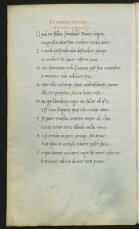 De ratione animorum. – Erroris confession