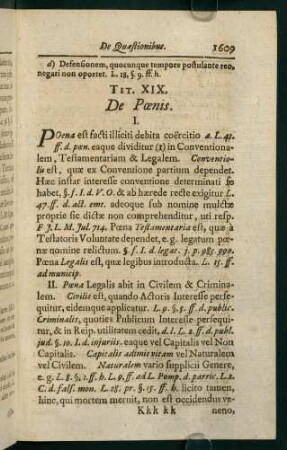 1609-1633, Tit. IX. De Poenis - Tit. XXIV. De Cadaveribus Punitorum
