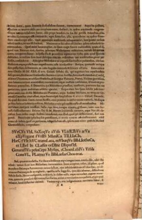 Gratiam et studium vestrum, summe reverende praesul, patroni ... iuvenes nostri ... per aestatem anni huius ... in auditorio Welleriano peroraturi, reverenter ... vos rogant ... : [Programma invitatorium quo relatio de bibliotheca Freibergensi continuatur]