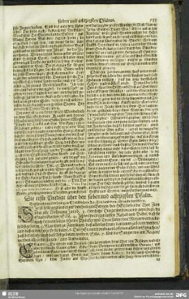 Auslegung des sieben und achtzigsten Psalms