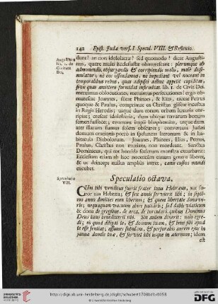 Speculatio octava
