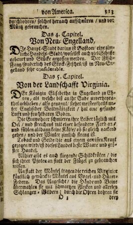 Das 5. Capitel. Von der Landschafft Virginia.